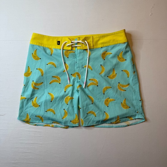 chubbies Other - Chubbies Board‎ Shorts Mens 33 Banana Print Stretch Surf Swim Preppy